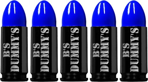 Vista 2 de B's Dry Fire Snap Caps - A.K.A. B's Dummy's - Black Ox - Gorras de entrenamiento Luger de 0.354 in (paquete de 5)