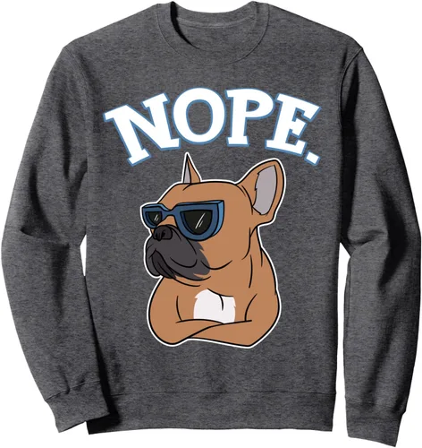 Vista 3 de Perezoso perro Bulldog francés dueño - Nope Bulldog francés perro sudadera