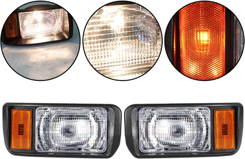Vista 5 de waltyotur Faros delanteros para carrito de golf 101988001 101988002 Reemplazo para Club Car DS Gas Electric Model Golf Carts 1993 en adelante