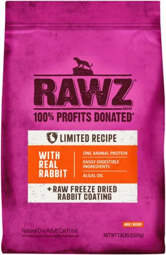Vista 8 de Rawz® Comida Seca para Gatos Sin Harina, Pollo Deshidratado, Receta de Pavo y Pollo (1.75 Lb)