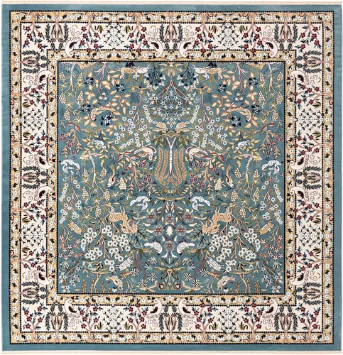 Vista 17 de Unique Loom Colección Narenj - Alfombra de área - Bristol (2' 2" x 3' 1" ovalada, azul/beige)