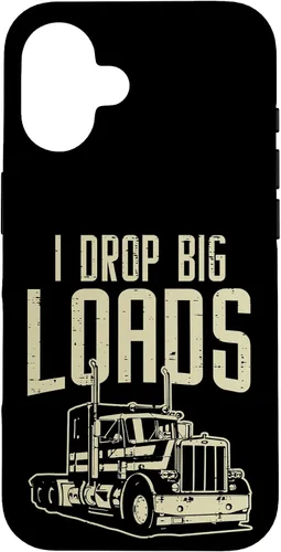 Vista 32 de I Drop Big Loads Semi Truck Truck Driver Trucker - Funda de regalo para iPhone 17