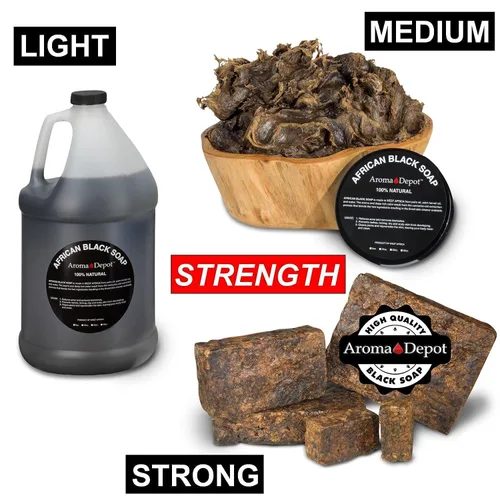 Vista 9 de Aroma Depot Jabón negro africano crudo 4oz jabón natural 100% crudo para acné, eczema, psoriasis, eliminación de cicatrices cara y lavado corporal.