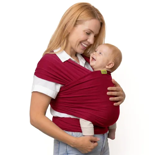 Vista 13 de Boba Ring Sling Portabebés, Lino de Bambú, Recién Nacido a Niño, Centeno de Centeno de lino