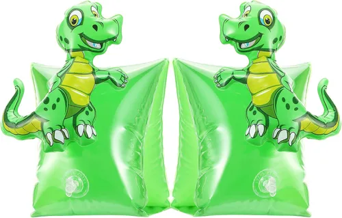 Vista 9 de HeySplash Brazaletes inflables para niños (de 3 a 6 años), mangas flotantes para brazo de piscina, tubo flotante, alas de agua, para natación, hasta