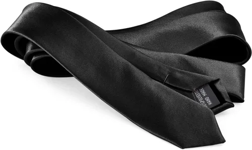 Vista 2 de Corbata de poliéster con acabado satinado angosta para hombres