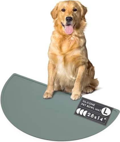 Vista 11 de Should We Go? Tapete de silicona impermeable para comida de mascotas, antideslizante, a prueba de derrames, tapetes de alimentación para pisos