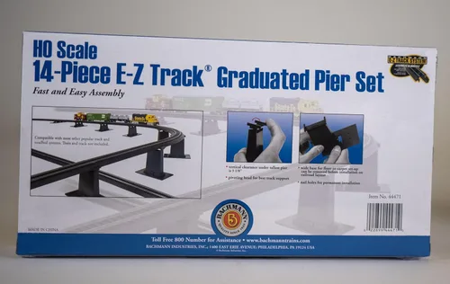 Vista 3 de Bachmann 14 piezas E-Z Track Garantizado set de muelle.