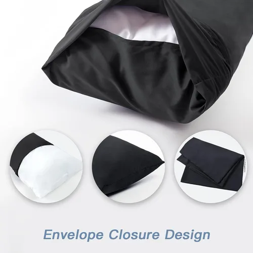 Vista 5 de DOWNCOOL Relleno de almohada de cuerpo completo de lujo con funda de fibra, almohada corporal ultrasuave para dormir, inserto de almohada de cama
