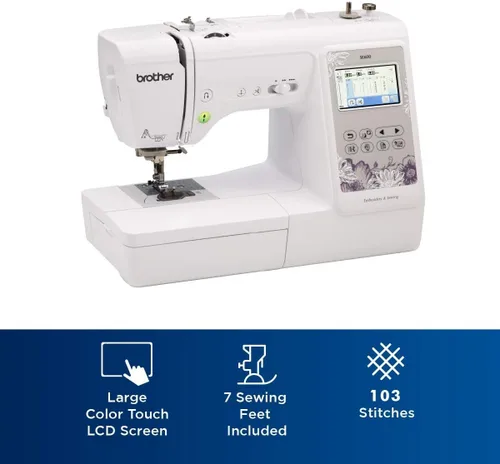 Vista 3 de Máquina de coser Brother SE600, para costura y bordado