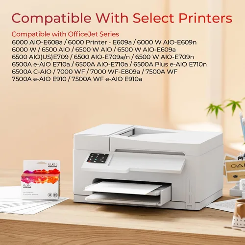 Vista 2 de ejet 920XL - Repuesto para cartuchos de tinta HP 920XL, paquete combinado 920 XL, compatible con impresora Officejet 6500 6500A 6000 7000 7500 7500A