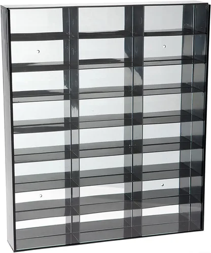 Vista 2 de La vitrina de acrílico Protech AFSBM para pared se adapta a 24 figuras de acción de 3 ''- 4