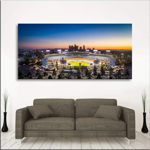 Vista 5 de Póster impreso del estadio Los Ángeles Los Ángeles Los Ángeles Los Ángeles Los Ángeles Los Ángeles Dodger para decoración del hogar, póster