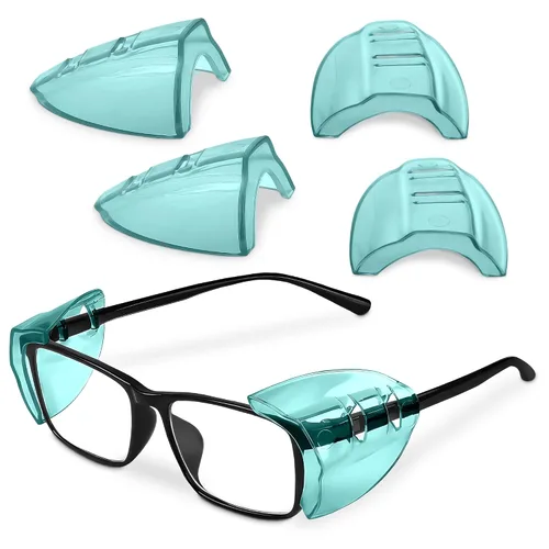 Vista 17 de BURIUS Protectores laterales de seguridad para lentes con clip – Se ajustan al 98% de las gafas Protecciones ligeras de laboratorio