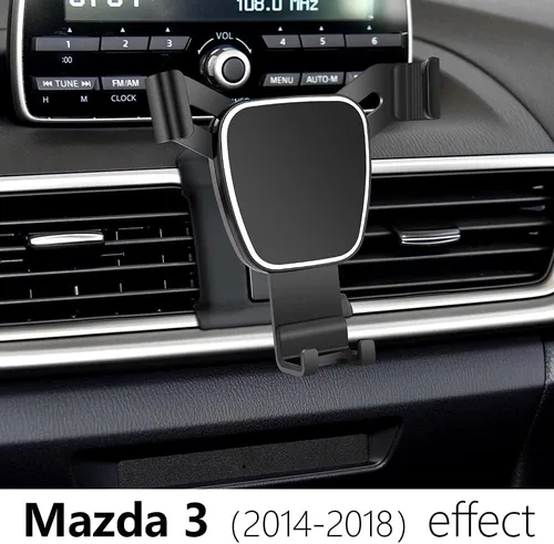 Vista 2 de Soporte para teléfono de coche para Mazda 2014-2018 3 Accesorios de automóvil Soporte de navegación Decoración interior Soporte de teléfono celular