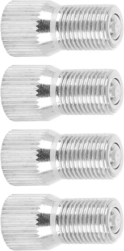 Vista 6 de Unifizz 4 unids coche cromo neumático rueda válvula tapa extensión adaptador válvula vástago extensión 0.748 in