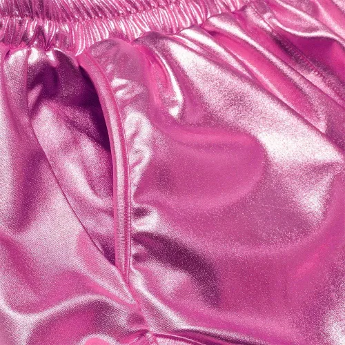 Vista 4 de Makarthy - Pantalones cortos metálicos para mujer
