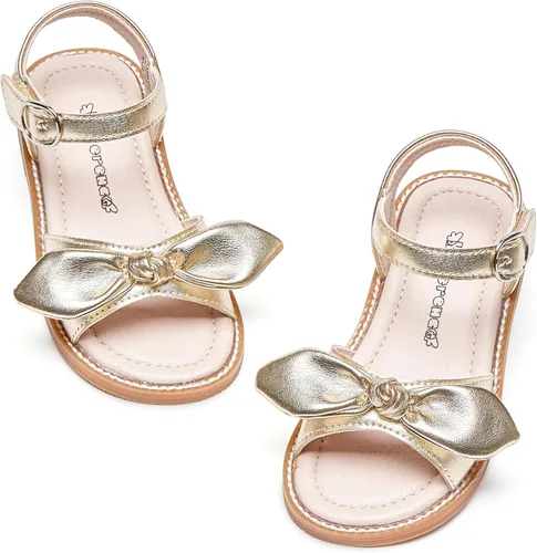 Vista 15 de Kiderence Sandalias de niña de las flores para niñas pequeñas, zapatos de Ck303 Oro
