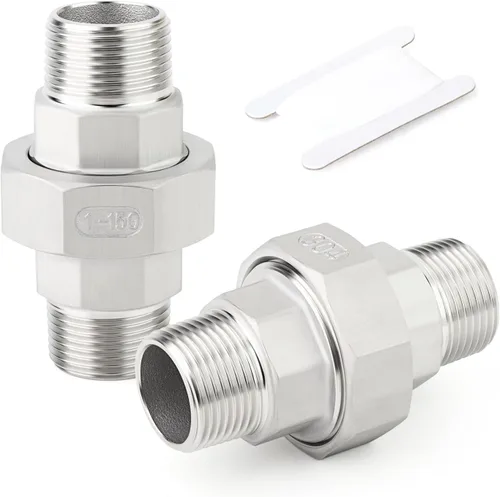 Vista 36 de TAISHER 1 pieza Unión de acero inoxidable 304, 2" NPT hembra, conexión de tubería fundida