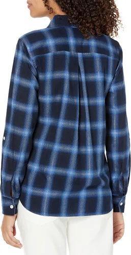 Vista 2 de Tommy Hilfiger Popover con cremallera a cuadros arrugados