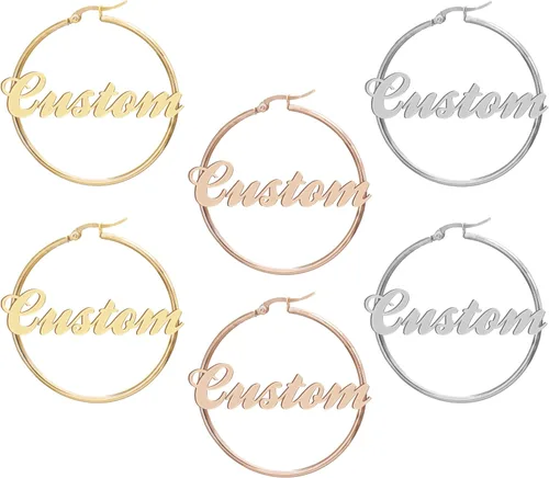 Vista 267 de Personalized Custom Name Pendant Necklace Stainless Steel for Women
