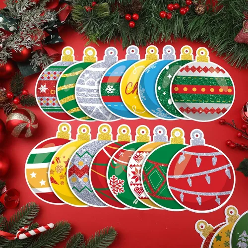 Vista 7 de Ferraycle - Decoración magnética navideña para puerta de garaje, diseño de Imanes de Navidad para automóvil, calcomanías para refrigerador, imán