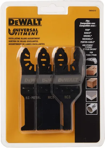 Vista 2 de DEWALT DWA4215 juego de 3 unidades de hojas oscilantes