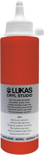 Vista 31 de Lukas CRYL Studio Artist - Pintura acrílica para artistas, Alizarín Carmesí, botella de 250 ml - Pinturas acrílicas de alto pigmento para pintar