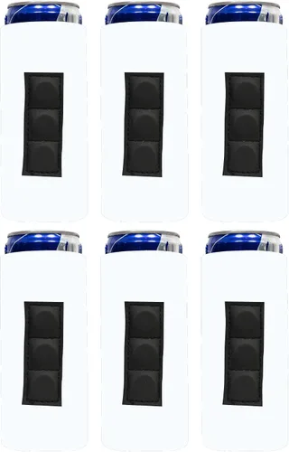 Vista 32 de QualityPerfection Funda magnética delgada para enfriar latas, cerveza/energía, 3 imanes vs 2 imanes, industria estándar, 12 onzas, tamaño delgado