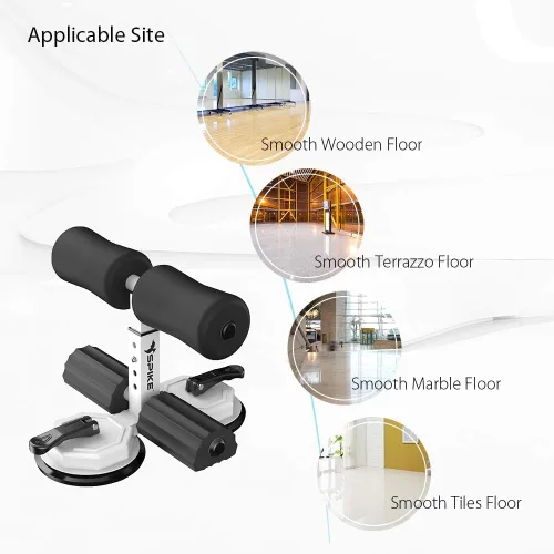 Vista 3 de Spike Ejercicio de abdominales con doble ventosa para ejercicios abdominales, entrenamiento muscular de piernas, músculos del brazo, ejercicio