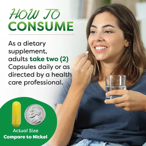 Vista 3 de Best Naturals Berberina Plus 1000 mg por porción, (sin OGM), 60 cápsulas – Contiene berberina HCL 1000 mg, vitamina C 120 mg y gluconato de zinc 30