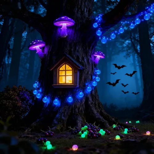 Vista 7 de Tira de luces de 20 LED, decoraciones de globo de cristal, luces solares extra brillantes para exteriores con 8 modos de iluminación, impermeables