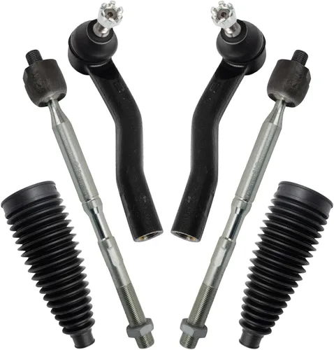 Vista 240 de TRQ Kit de dirección delantera con barra de acoplamiento de fuelle de piñón y cremallera compatible con Toyota Echo 2000-2005