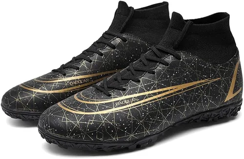 Vista 4 de WANMEIL Zapatos de fútbol unisex para niños grandes y jóvenes, para exteriores, zapatos de fútbol de tierra firme