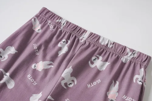 Vista 5 de Vopmocld Conjunto de pijama de gatos lindos para niñas grandes, 2 piezas, ropa de dormir de algodón para invierno