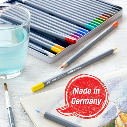 Vista 8 de Faber-Castell Goldfaber Aqua - Lápices de acuarela preafilados (12 unidades)