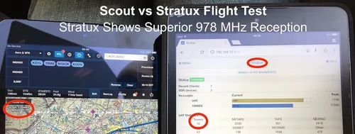 Vista 4 de Receptor Stratux ADS-B de doble banda para la aviación: Meteorología y Tráfico - GPS WAAS externo, AHRS, paquete de batería, montaje de succión