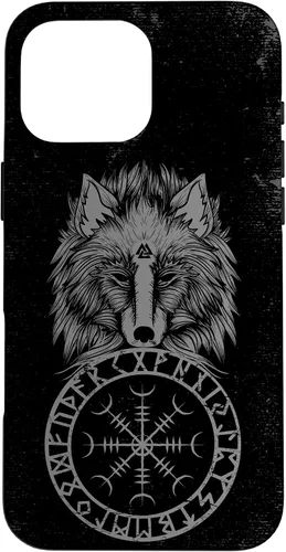 Vista 19 de Viking Aegishjalmur Runes Fenrir Odin Helm of Awe Phone Case for iPhone 17