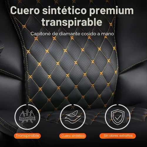 Vista 7 de BOSMILLER Silla de oficina grande y alta, sillas ejecutivas de alta resistencia con soporte lumbar ajustable para dolor de espalda, silla