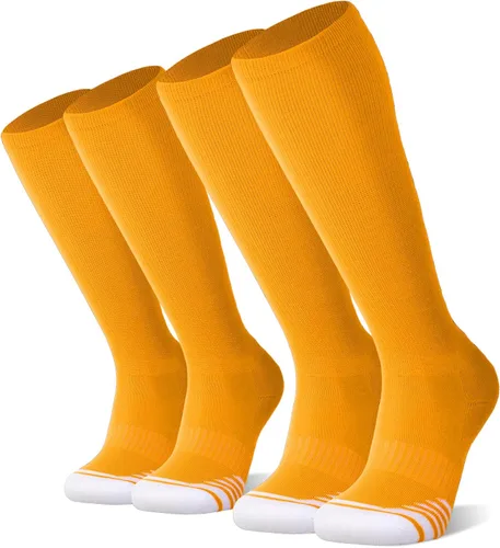 Vista 6 de FITRELL Paquete de 23 calcetines de béisbol y sóftbol para niños, jóvenes, hombres y mujeres, calcetines altos hasta la rodilla (varios colores)