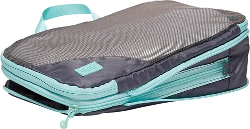 Vista 7 de BUILT Compression Cube 2 Piece Set, Expandable Packing Set, Luggage and Travel Organizers, Gray Quiet Shade
