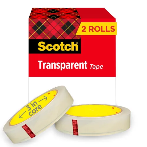 Vista 12 de Scotch Cinta Transparente, 3/4 in x 2592 in, 1 Rollo