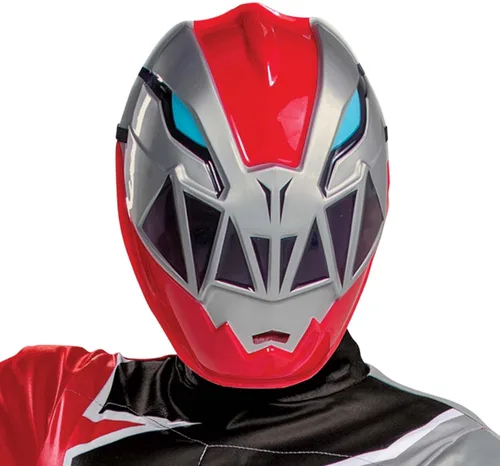 Vista 2 de Disfraz de Ranger rojo para niños, disfraz oficial de lujo Dino Fury Power Ranger
