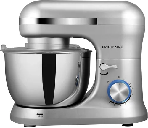 Vista 11 de CULINARY CHEF - Batidora de pie de 4.5L con cuenco de acero inoxidable, batidora eléctrica de cocina con cabezal abatible, gancho para masa, batidor