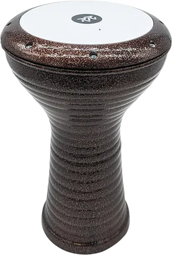 Vista 6 de La Darbuka Doumbek Zaza Percussion Wave de Estilo Egipcio de 17'' (Cobre)