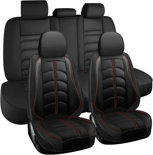 Vista 13 de Funda de asiento de automóvil para Mini Cooper 2002-2012, duradera, resistente al desgaste, impermeable, transpirable, sin olor, accesorios para Rojo