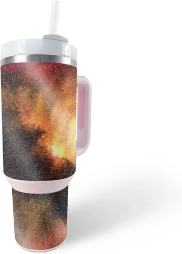 Vista 32 de MightySkins - Vaso con purpurina brillante compatible con Stanley The Quencher H2.0 FlowState de 40 onzas, morado sólido, acabado protector
