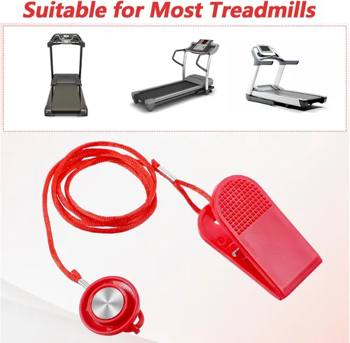 Vista 4 de 2 llaves de seguridad magnéticas para cinta de correr, interruptor de parada de emergencia magnético universal, accesorios para la mayoría