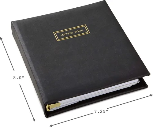 Vista 3 de Libreta de direcciones recargable Hallmark (carbón)