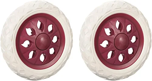 Vista 7 de uxcell Carrito de compras Rueda Reemplazo 6.5 Pulgadas Dia Goma Espuma Azul 2pcs (Capacidad de Carga 22Lbs Cada uno)